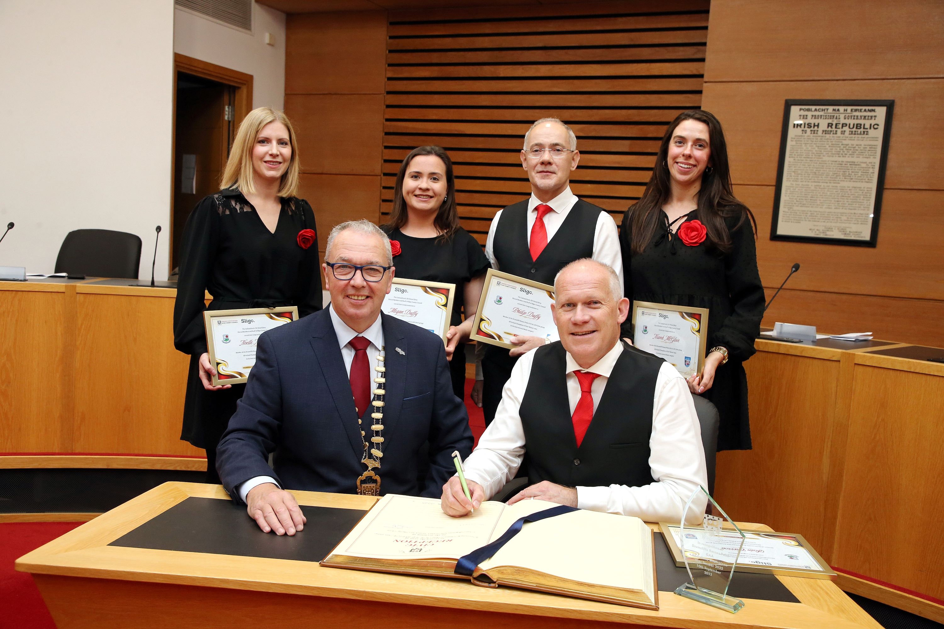 Civic Reception Honours Drumcliffe Rosses Point GAA & LGFA – All-Ireland Scór Sinsear Champions